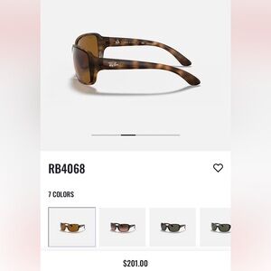 Ray-Ban sunglasses with polarized lenses